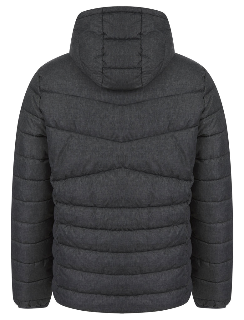 Teddington Men’s Grey Quilted Puffer Jacket with Hood – Grey | Tokyo Laundry - Paraffin Store